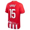 Camisola Atlético Madrid Savic 15 Homen Equipamento 1ª 23/24